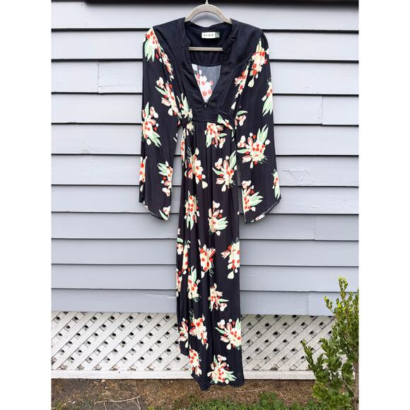 RIXO Anela Floral Midi Wrap Dress Medium M 8 - Picture 5 of 8